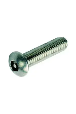 1/4-20 x 3/8" Security Machine Screw - Button Hex Socket Head - 302HQ/18-8 SS - FT - UNC - 100 Pk Certified