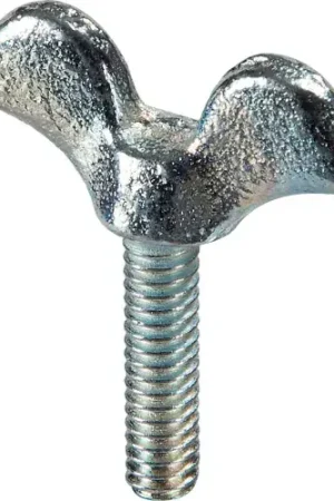 1/4-20 x 1/2" Wing Screw - 1-3/8" Head Width - Malleable Iron - Zinc - USA - Pkg of 25 Mega Sale