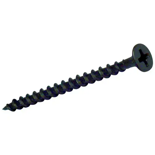 6 x 1-5/8" Drywall Screw - Phillips Bugle Head - Steel - Black Phosphate - Sharp Point - Pkg of 500 New Arrival