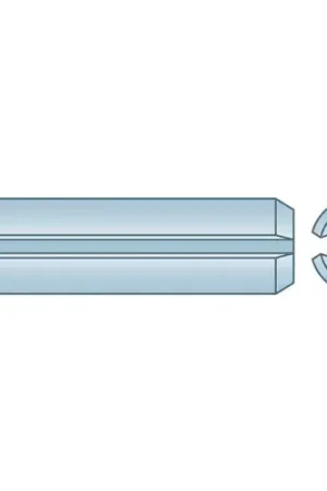 3/32" x 1-1/8" Spring Pin - High Carbon Steel - Zinc Clear - ASME B18.8.2 - Made In USA - Pkg Qty 250 Today Only