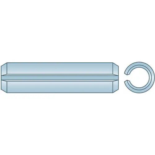 3/32" x 1-1/8" Spring Pin - High Carbon Steel - Zinc Clear - ASME B18.8.2 - Made In USA - Pkg Qty 250 Today Only