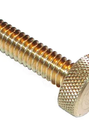 Precision Brass Thumb Screw - 8-32 - 3/8" Thread - 3/8" Head Dia. - 3/16" Head H - Pkg of 10 Final Sale