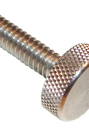 Precision Thumb Screw - M4 x 0.7 - 11mm Thread - 9.5mm Head Dia. - 5mm Head H - SS - Pkg of 5 Same Day Shipping