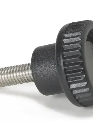 One Day Deal Plastic Head Thumb Screw - 1/4-20 - .78" Thread - 1" Head Dia. - 3/4" Head H - Pkg of 5