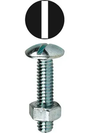 Seasonal Sale L.H.Dottie® Stove Bolt Screw Kit w/ Hex Nuts, Steel, 3/16"-24, Assorted, 100 Pack