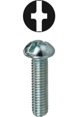 L.H.Dottie® Head Machine Screw Kit, Round, Phillips/Slotted, 1/4"-20", Assorted Must Have