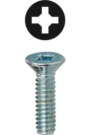Genuine L.H.Dottie® Phillips & Square Flat Head Machine Screw, 1/4"-20 x 1-1/4", 100 Pack