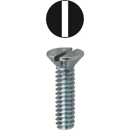 L.H.Dottie® Slotted Flat Head Machine Screw, 10-24 x 1/2", 100 Pack Free Returns