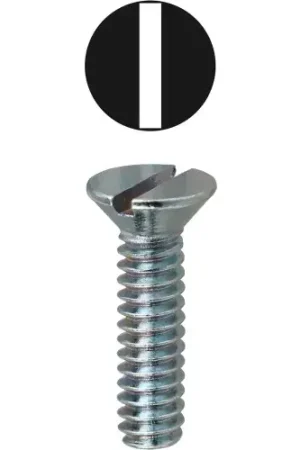 Today Only L.H.Dottie® Slotted Flat Head Machine Screw, 8-32 x 3", 100 Pack
