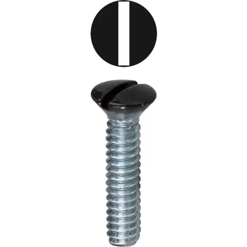 L.H.Dottie® Oval Head Wall Plate Screw, Slotted, Brown, 6-32 x 5/16", 100 Pack Must Have