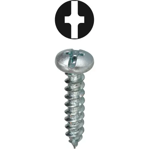 L.H.Dottie® Sheet Metal Screw, Combo Pan Head, Carbon Steel, 12 x 1-1/4", 100 Pack New Arrival