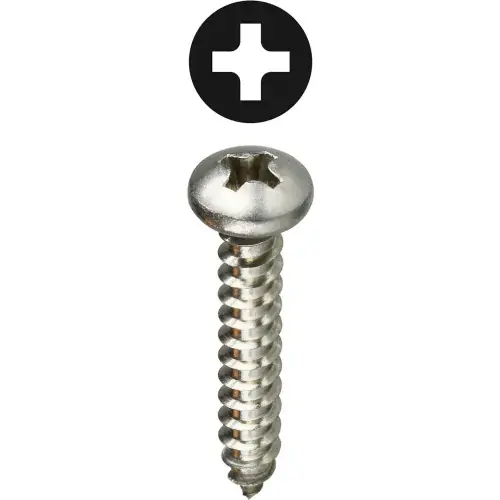 Fast Shipping L.H.Dottie® Sheet Metal Screw, Phillips Pan Head, Steel, 8 x 1-1/2", 100 Pack