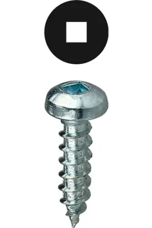 Deal L.H.Dottie® Sheet Metal Screw Kit, Square Drive Pan Head, Steel, 10, Assorted