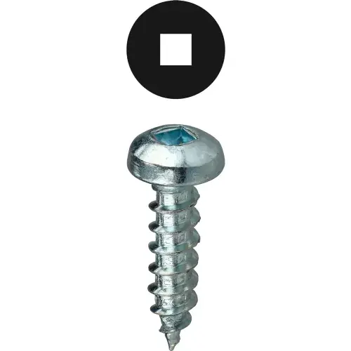 L.H.Dottie® Sheet Metal Screw, Square Pan Head, Carbon Steel, 12 x 1-1/4", 100 Pack Express Delivery