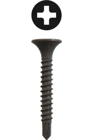Hassle-Free Returns L.H.Dottie® Drywall Screw, Phillips Bugle Head Fine Thread, 6 x 1-1/4", Tuff 500 Pack