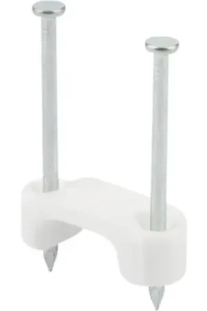Save Now L.H.Dottie® 2 Conductor Plastic Insulated Cable Staple, 1/2", White, Pail 4000 Pack