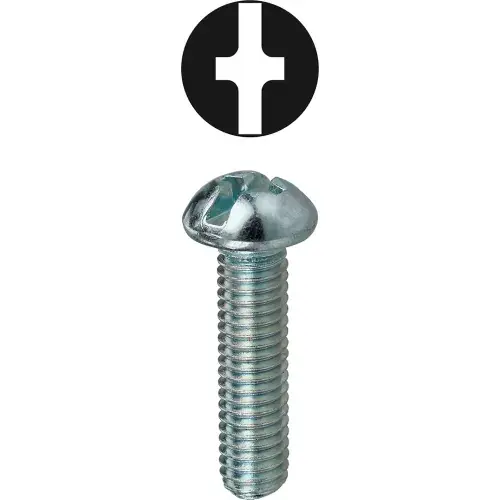 L.H.Dottie® Round Head Machine Screw, Phillips/Slotted, 10-32 x 3/4", 100 Pack Best Seller