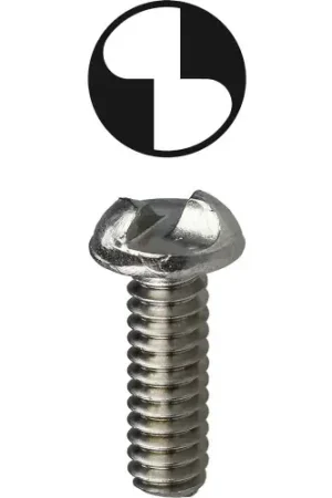 Flash Sale L.H.Dottie® Machine Screw, One Way Drive, Round Head, 10-24 x 1/2", 100 Pack