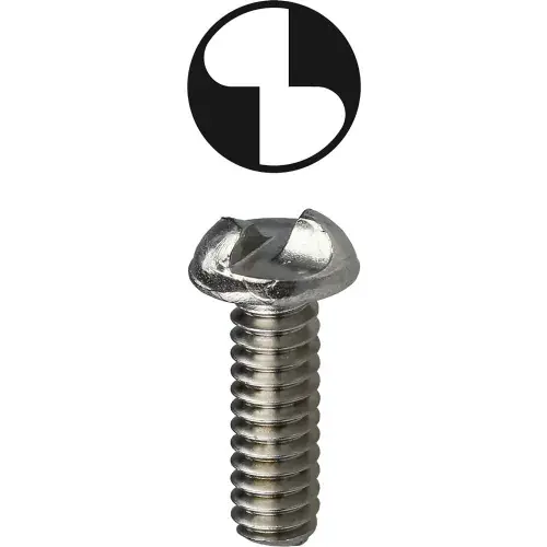 Flash Sale L.H.Dottie® Machine Screw, One Way Drive, Round Head, 10-24 x 1/2", 100 Pack