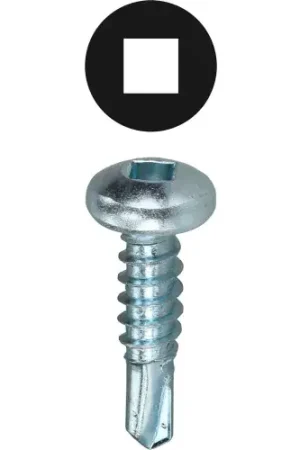 Hot Deal L.H.Dottie® Self Drilling Screw Kit, Square Drive Pan Head, Carbon Steel, 10, Assorted