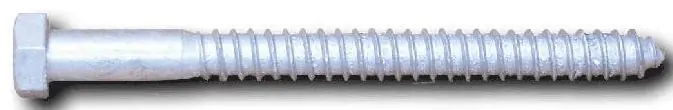1/2" X 9" Hex Head Lag Screws Steel Hot Dipped Galvanized (25 / Pkg.) High Quality