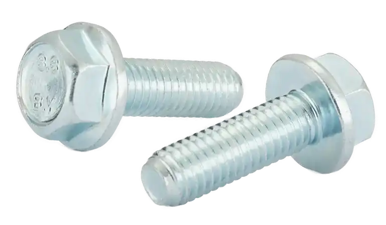 Weekend Sale M6-1 X 40mm Flange Bolts Non-Serrated Class 8.8 Steel Zinc Plated Partially Threaded (800 / Pkg.)