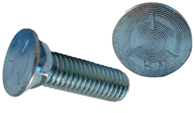 Budget 7/16-14 X 1-1/4" Plow Bolts Flat 3 Head Grade 5 Steel (700 / Pkg.)