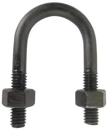 Latest 1/2"-13 X 4-1/2" X 6" U Bolts With Two Nuts Steel Black Oxide (28 / Pkg.)