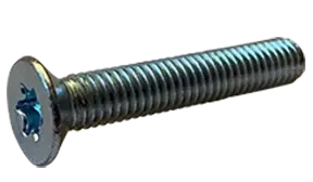 4-40 X 5/16" Machine Screws Flat Head Six Lobe Drive Steel Zinc Plated (10000/Pkg.) Brand New
