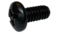 Certified 6-32 X 3/8" Machine Screws Pan Head Combination Drive Steel Black Oxide (10000/Pkg.)