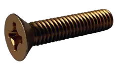 10-32 X 5/8" Machine Screws Flat Head Phillips Drive Steel Cadmium Yellow (2000/Pkg.) Markdown