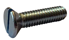 Professional Grade 3/8"-16 X 5-1/2" Machine Screws Flat Head Slotted Drive Steel Zinc Plated (200/Pkg.)
