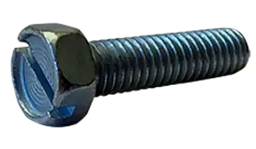 10-24 X 5/8" Machine Screws Indented Hex Head Slotted Drive Steel Zinc Plated (7000/Pkg.) Crafted