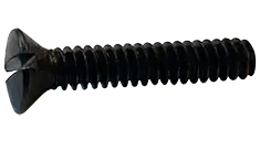 Premium 8-32 X 3/4" Machine Screws Oval Head Slotted Drive Steel Black Oxide (9000/Pkg.)