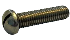 Sale 12-24 X 1/2" Machine Screws Round Head Slotted Drive 18/8 Stainless Steel (100/Pkg.)