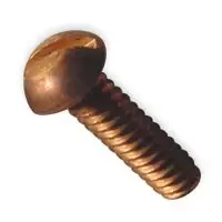 Free Returns 3/8"-16 X 2-1/2" Machine Screws Round Head Slotted Drive Silicon Bronze (25/Pkg.)