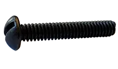 4-40 X 3/8" Machine Screws Round Head Slotted Drive Steel Black Oxide (10000/Pkg.) Reduced Price