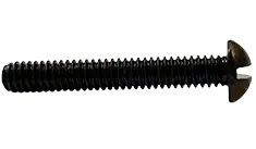 Shop Now 2-56 X 5/16" Machine Screws Round Head Slotted Drive Steel Black Zinc (10000/Pkg.)
