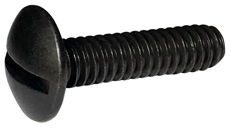 1/4"-20 X 1/2" Machine Screws Truss Head Slotted Drive Steel Black Oxide (3000/Pkg.) Buy Online
