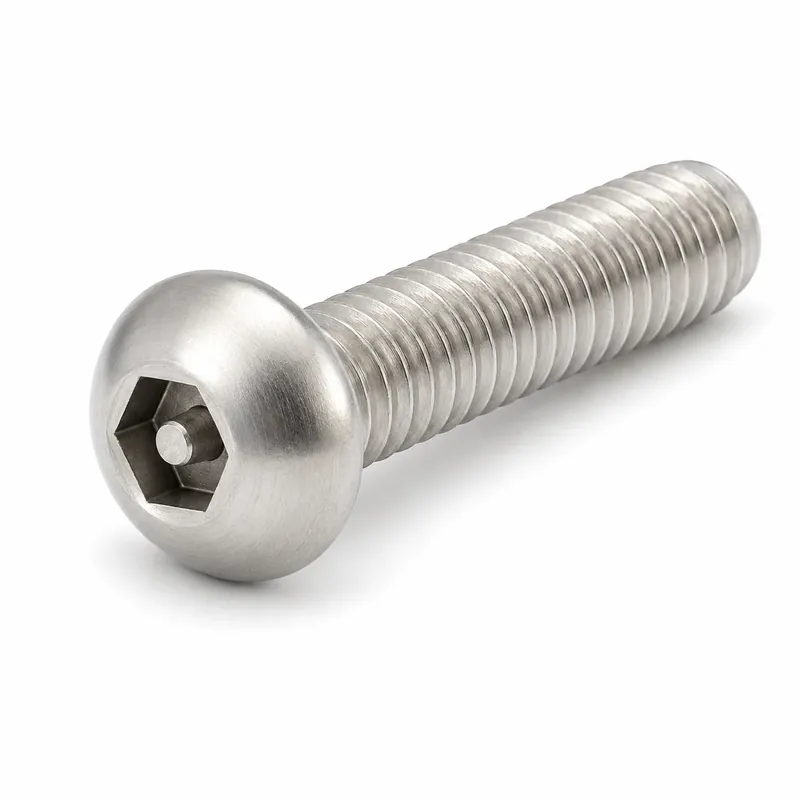 10-32 X 3/4" Button Head Cap Screws Tamper Resistant Pin-In Socket Drive 18/8 Stainless Steel (100 / Pkg.) Trusted Brand
