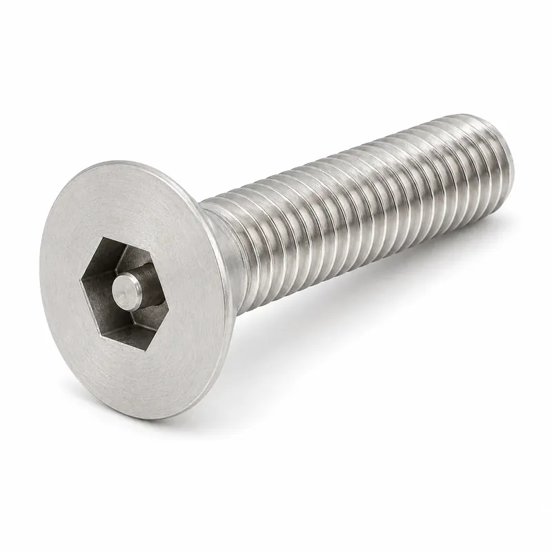 3/8-16 X 3/4" Flat Head Cap Screws Tamper Resistant Pin-In Socket Drive 18/8 Stainless Steel (100 / Pkg.) Genuine