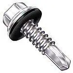 One Day Deal 1/4"-14 X 1-1/2" Self-Drilling Screws Hex Washer Head Bonded Washer Point Type 3 Steel ProCorr Coated (600/Pkg.)
