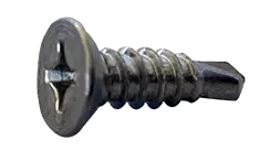 1/4"-14 X 5" Self-Drilling Screws Flat Head Phillips Drive Point Type 3 18/8 Stainless Steel (250/Pkg.) Direct From Factory