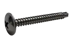 Authentic 8-18 X 1-1/2" Self-Drilling Screws Modified Truss Head Phillips Drive 410 Stainless Steel (1000/Pkg.)