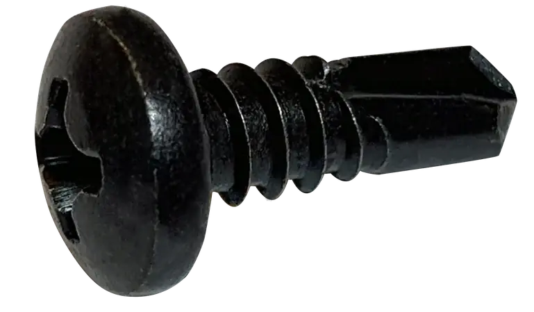 Direct From Factory 10-16 X 1" Self-Drilling Screws Pan Head Phillips Drive Point Type 3 Steel Black Oxide (5000/Pkg.)