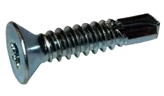 6-20 X 1-1/4" Self-Drilling Screws Flat Head Six Lobe Drive Point Type 2 Steel Zinc Plated (10000/Pkg.) Best Seller