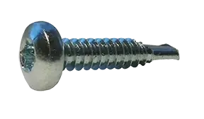 1/4" X 2" Self-Drilling Screws Pan Head Six Lobe Drive Point Type 3 Steel Zinc Plated (1000/Pkg.) Flash Sale