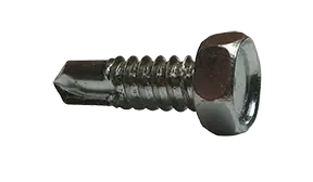 14 X 1-1/4" Self-Drilling Screws Indented Hex Head Point Type 2 Steel Zinc Plated (1500/Pkg.) Top Rated
