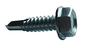 Bargain 10-16 X 3-1/2" Self-Drilling Screws Indented Hex Washer Head Point Type 3 Steel Zinc Plated (800/Pkg.)