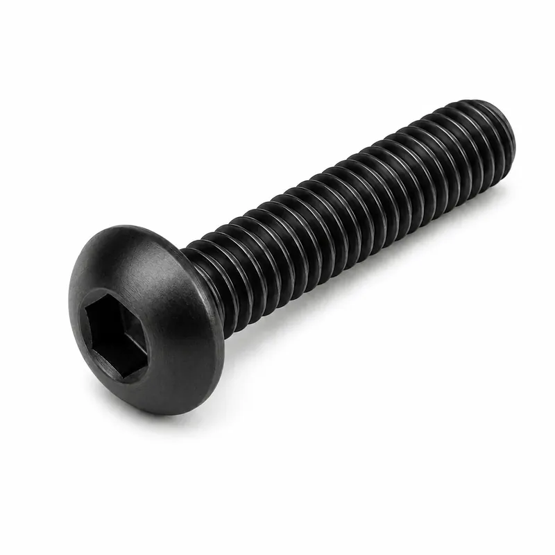 Best Choice 3/8-24 X 3/4" Socket Cap Screws Button Head Hex Socket Drive Fine Thread Alloy Steel Thermal Black Oxide (100 / Pkg.)